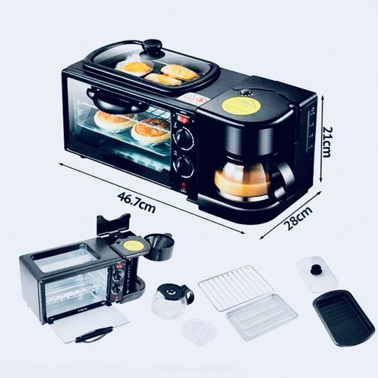 Horno Cafetera 3 En 1 SokanY desayuno